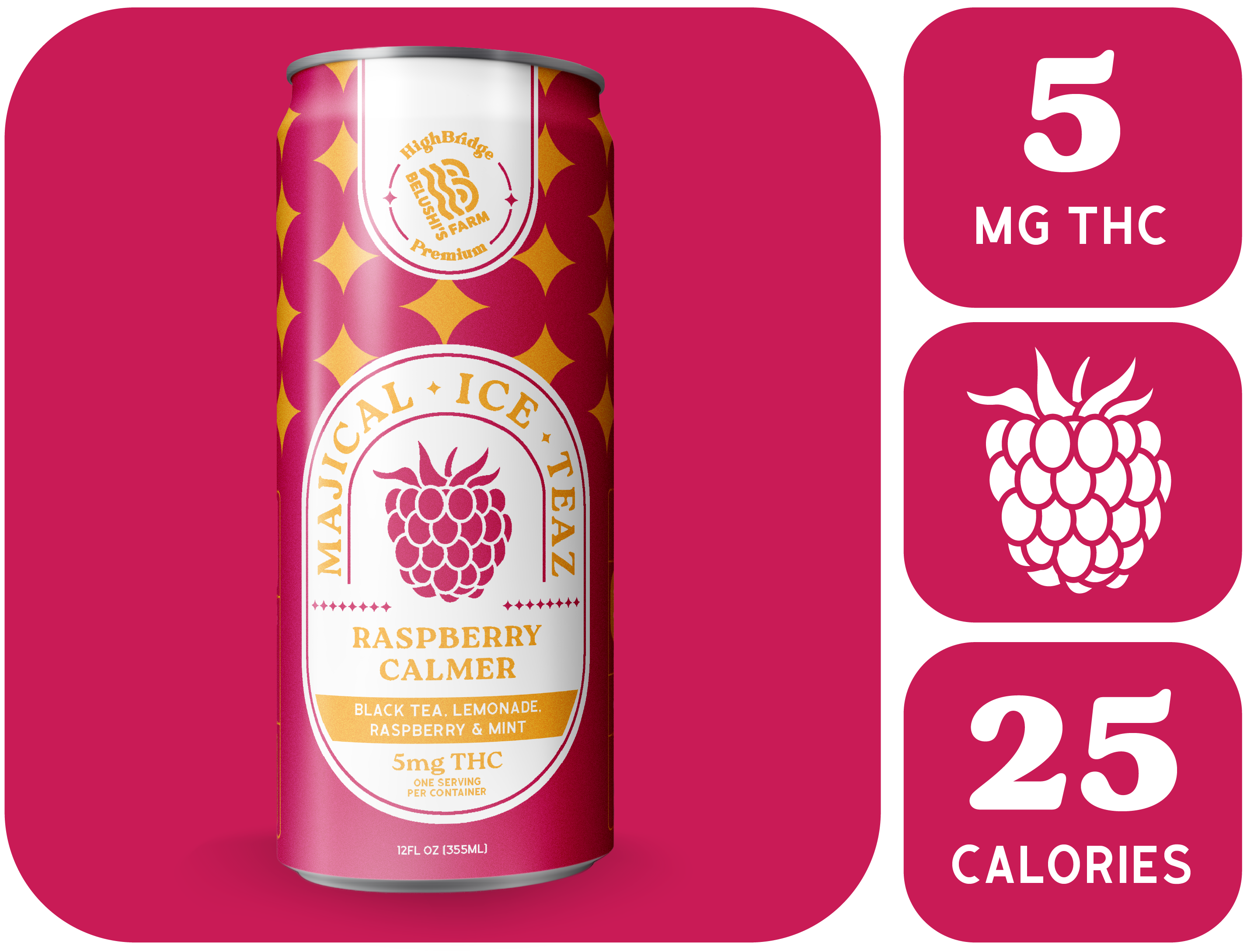 Raspberry Calmer™ THC Infused Beverages - Order Today!
