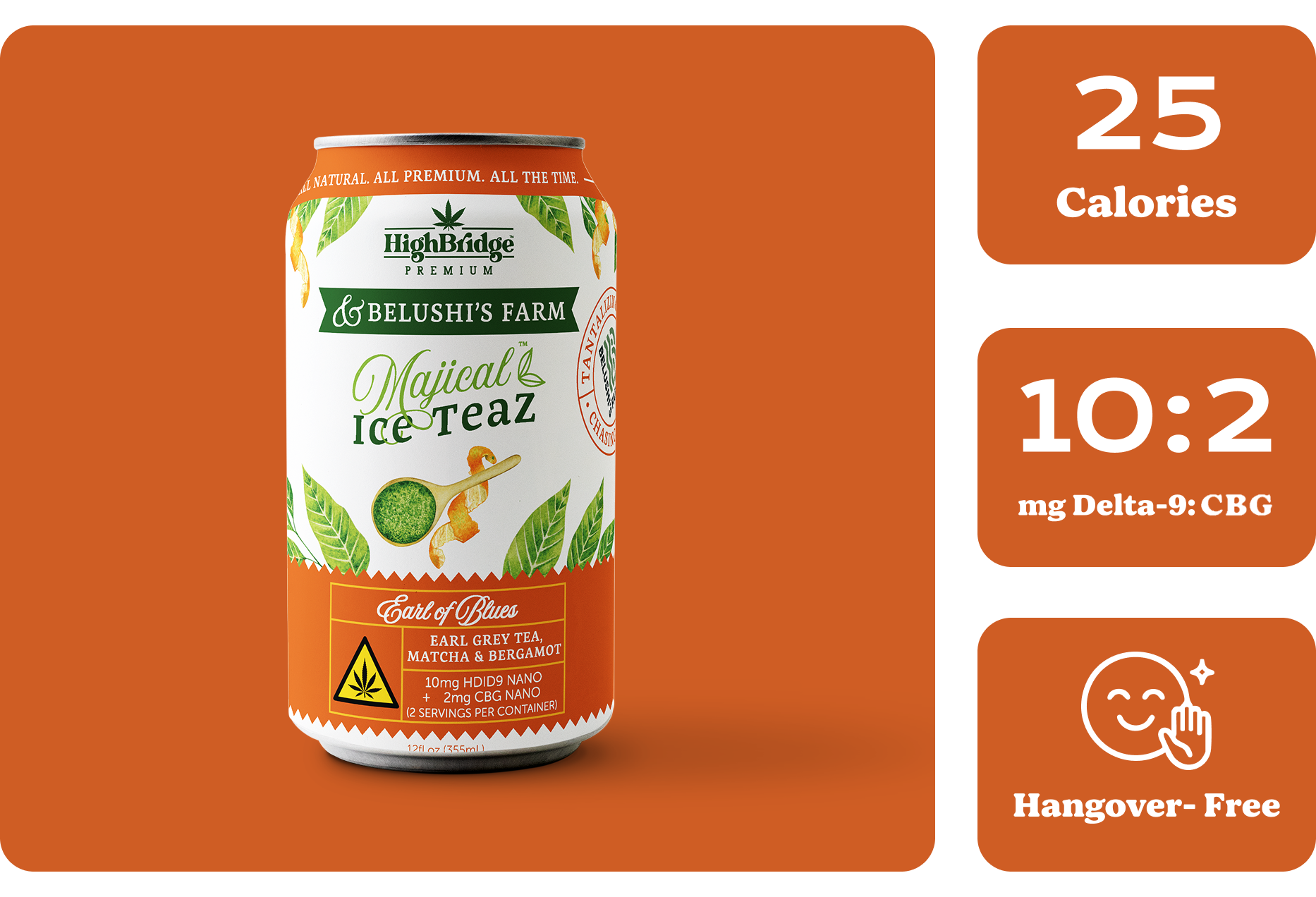 Earl of Blues – THC-Infused Earl Grey & Matcha Iced Tea