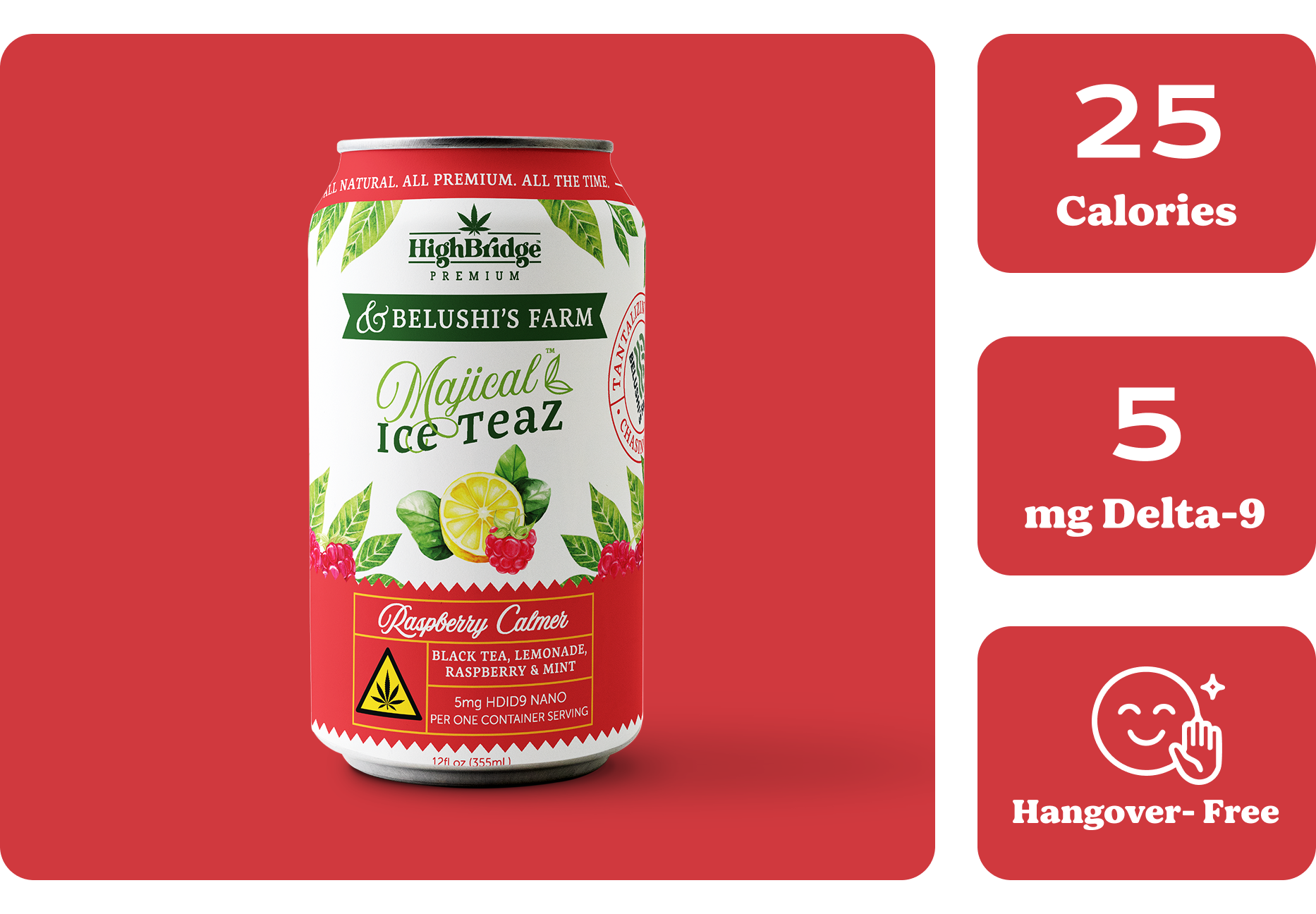 Raspberry Calmer Majical Ice TeaZ™ THC-Infused Tea