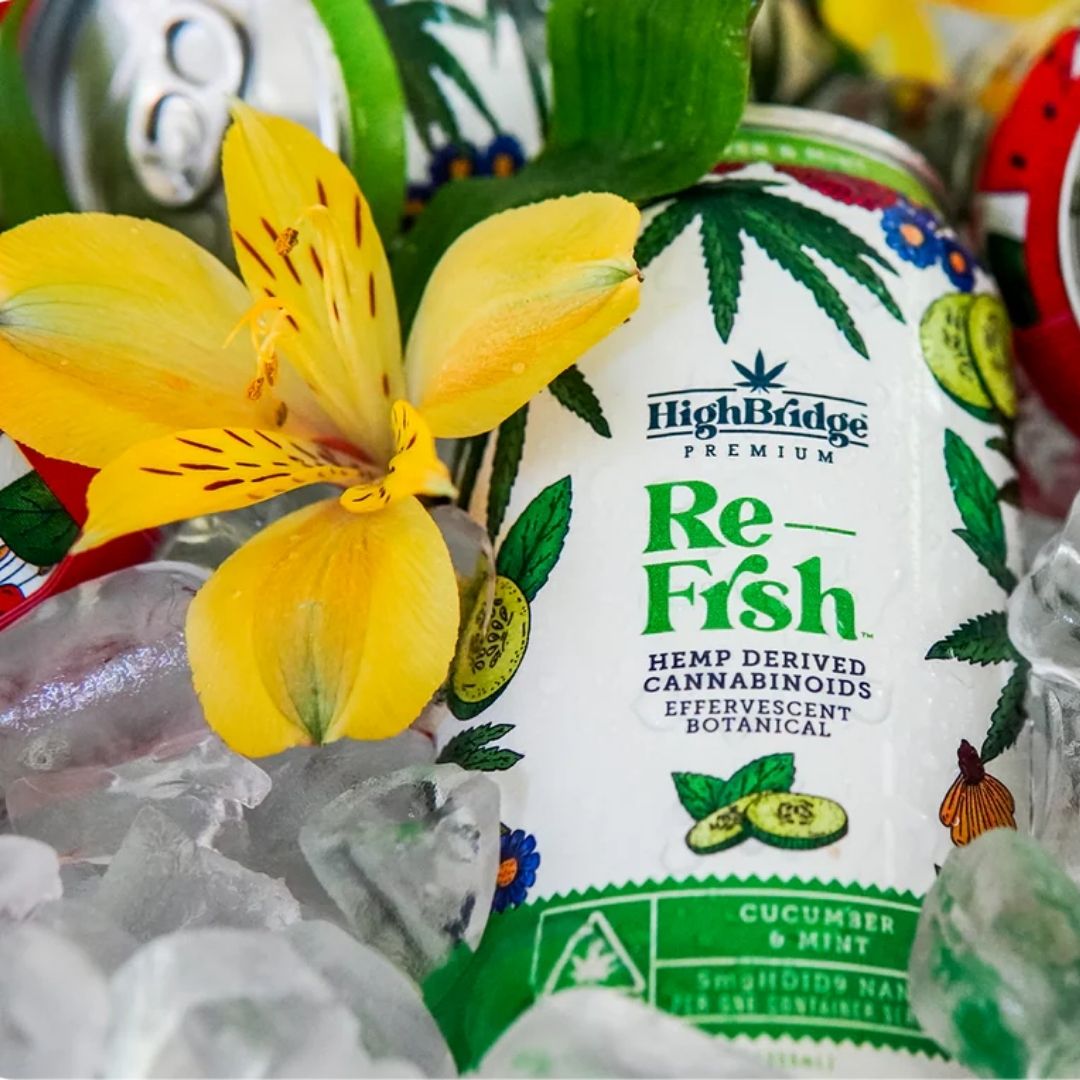 Cucumber + Mint Botanical Re-Frsh™ THC-Infused Seltzer