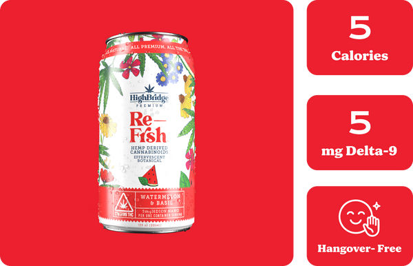 Botanical Re-Frsh™ Watermelon Basil THC Seltzer